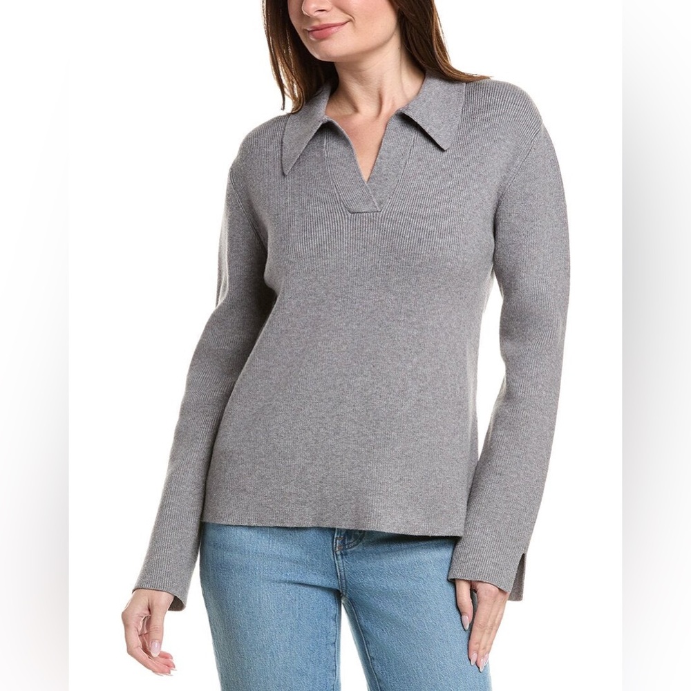 English Factory Tuckernuck Gray Ribbed Sweater Size Small
